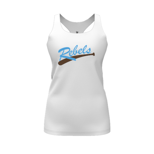 [CUS-DFW-RCBK-PER-WHT-FYS-LOGO1] Racerback Tank Top (Female Youth S, White, Logo 1)