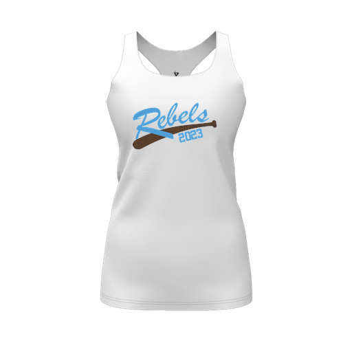 [CUS-DFW-RCBK-PER-WHT-FYS-LOGO2] Racerback Tank Top (Female Youth S, White, Logo 2)