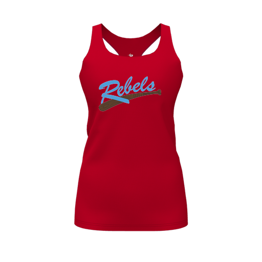 [FT0TRBRD-FYS-LOGO1] Decker Racerback Tank Top (Female Youth S, Red, Logo 1)