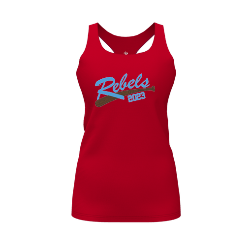 [FT0TRBRD-FYS-LOGO2] Decker Racerback Tank Top (Female Youth S, Red, Logo 2)