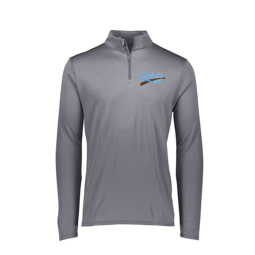 [FTLQFLGY-FAXS-LOGO2] Ladies Flex-Lite 1/4 Zip Shirt (Female Adult XS, Gray, Logo 2)
