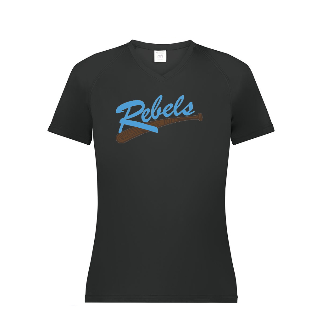 Ladies Smooth Sport V-Neck T-Shirt