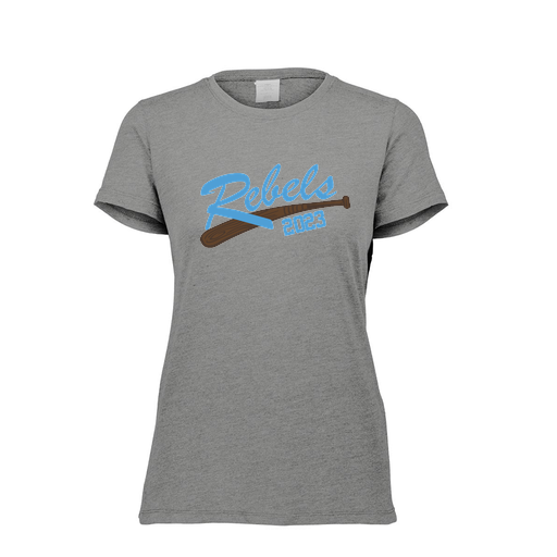 [FTSCUBGY-FAXS-LOGO2] Decker Women's Tri-Blend T-Shirt - Short Sleeve (Female Adult XS, Gray, Logo 2)