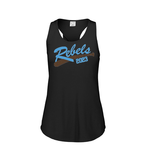 [FT0TUBBK-FAS-LOGO2] Ladies Tri Blend Tank Top (Female Adult S, Black, Logo 2)