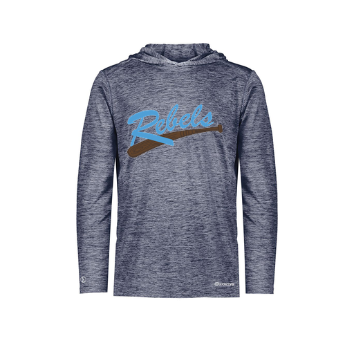 [FOLHCGNV-AS-LOGO1] Decker Men's Charge Hoodie (Adult S, Navy, Logo 1)