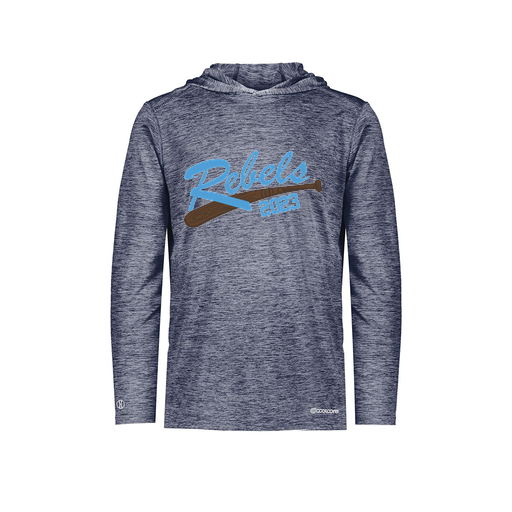 [FOLHCGNV-AS-LOGO2] Men's Charge Hoodie (Adult S, Navy, Logo 2)