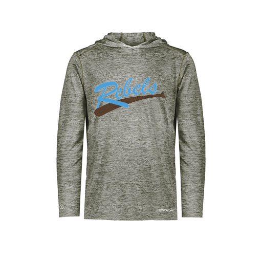 [FOLHCGGY-AS-LOGO1] Men's Charge Hoodie (Adult S, Gray, Logo 1)