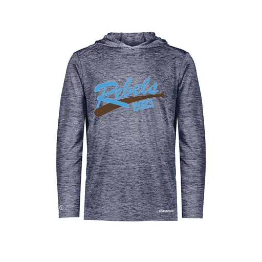 [FOLHCGNV-YS-LOGO2] Decker Youth Charge Hoodie (Youth S, Navy, Logo 2)