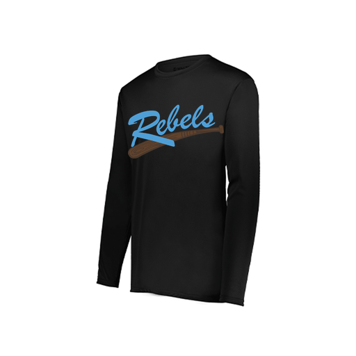 [222822.080.XS-LOGO1] Men's LS Smooth Sport Shirt (Adult XS, Black, Logo 1)