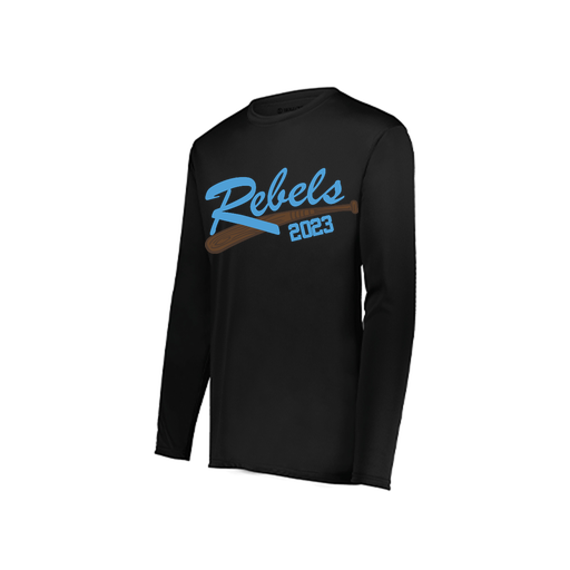 [222822.080.XS-LOGO2] Men's LS Smooth Sport Shirt (Adult XS, Black, Logo 2)