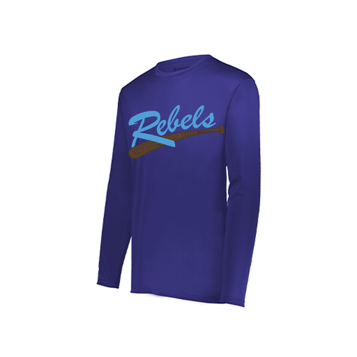 [222822.747.XS-LOGO1] Men's LS Smooth Sport Shirt (Adult XS, Purple, Logo 1)