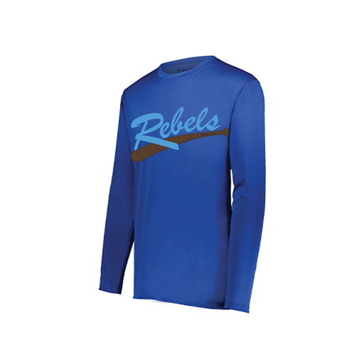 [222822.060.XS-LOGO1] Men's LS Smooth Sport Shirt (Adult XS, Royal, Logo 1)