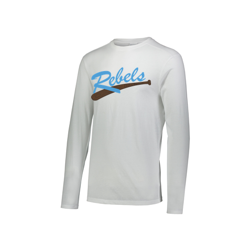 [3076.005.S-LOGO1] Youth LS Ultra-blend T-Shirt (Youth S, White, Logo 1)