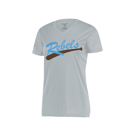 [222820.099.S-LOGO1] Ladies Movement Dri Fit Shirt (Female Adult S, Silver, Logo 1)